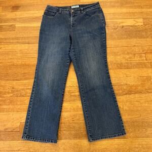 Charter Club curvy boot cut medium wash high-rise jeans pants size 14 b35